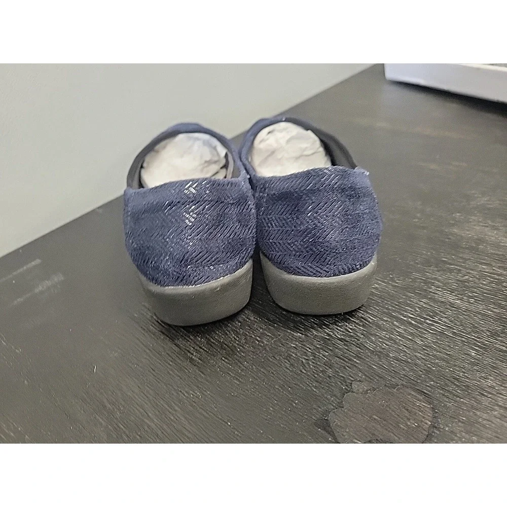 Clarks Cloudsteppers Sillian Jetay Blue Slip On Flat Shoes Womens 7 261132424045